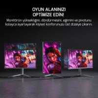 GAMEPOWER 27" RAPID V90 300Hz 0.5Ms Fast VA FHD Pivot RGB Beyaz Gaming Monitör (Sıfır Ölü Piksel Garantili)